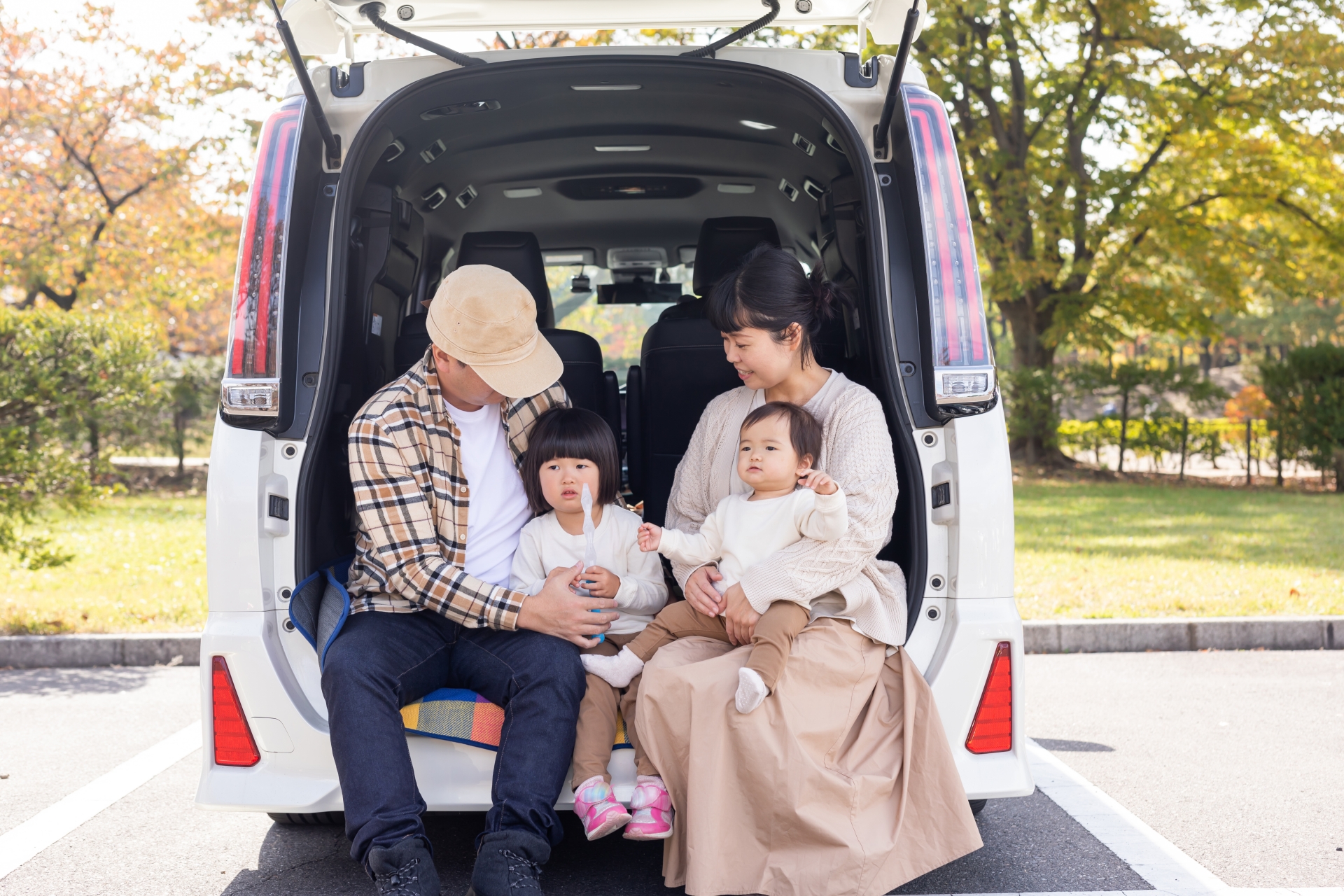 車中泊　安全 イメージ